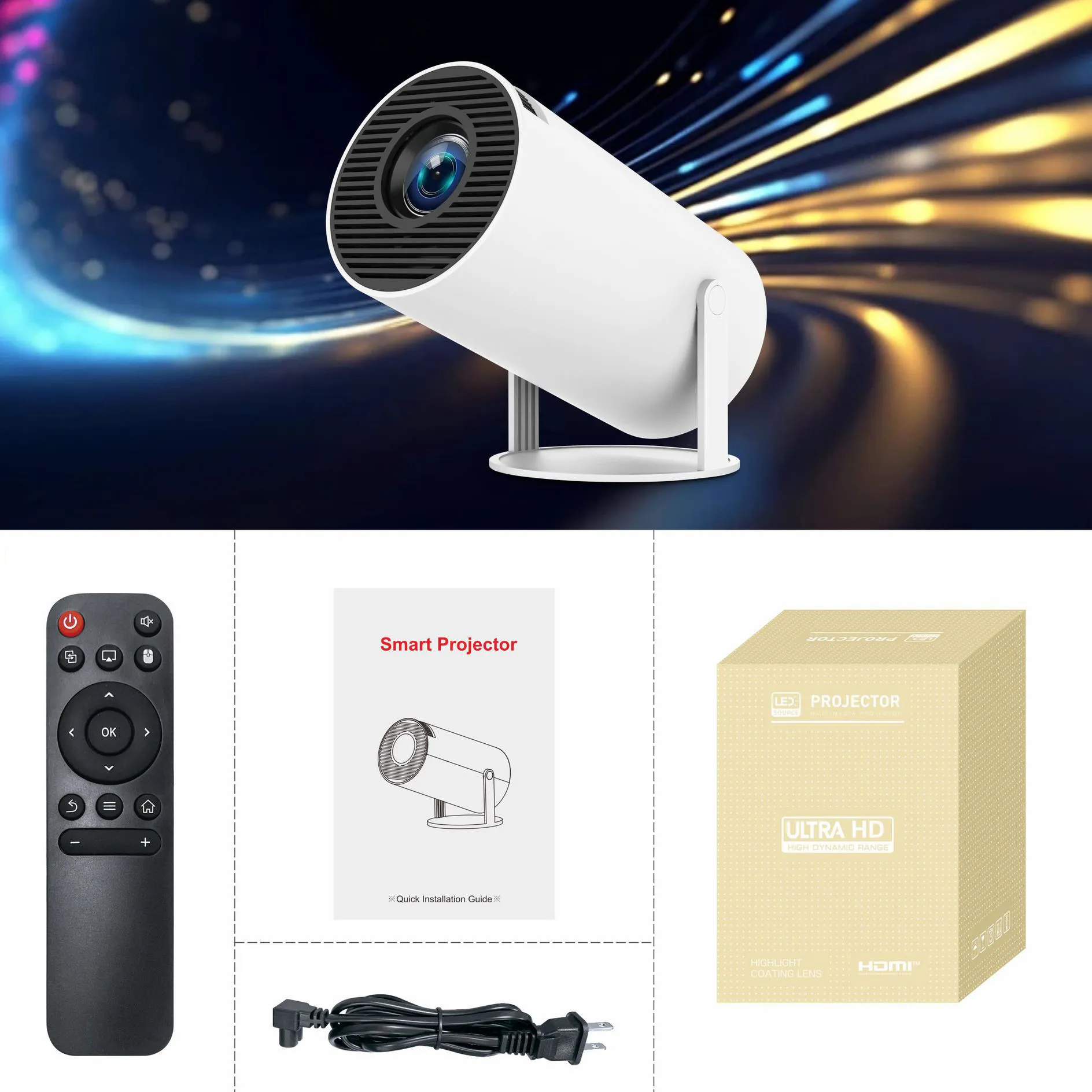 NeoView - Portable Projector | 4K Ultra HD Clarity & Compact Design - Image 9
