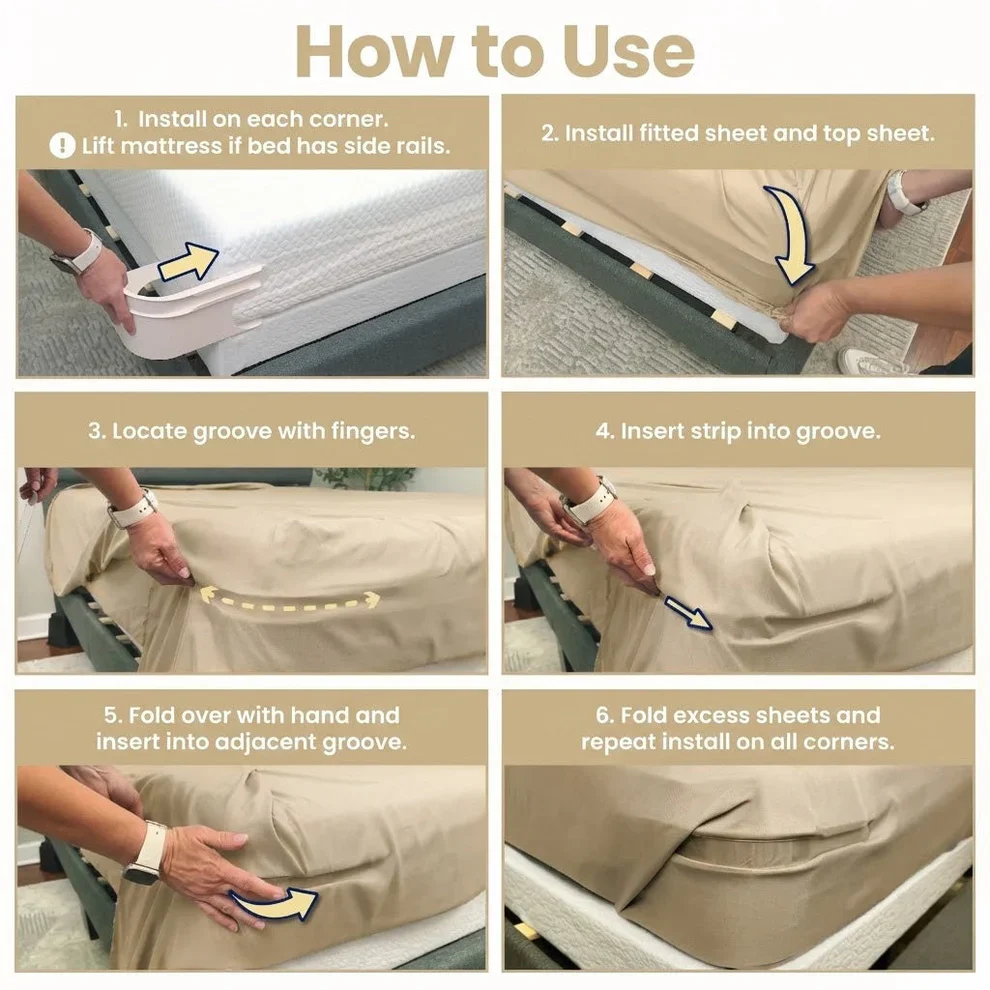 No-Slip Fitted Sheet Lock System - Image 5