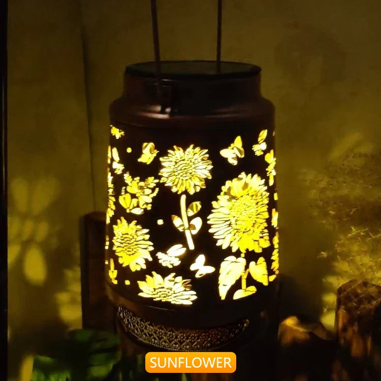 Outdoor Solar Lantern – Hummingbird, Butterfly, Sunflower, Dragonfly & Owl - Image 10