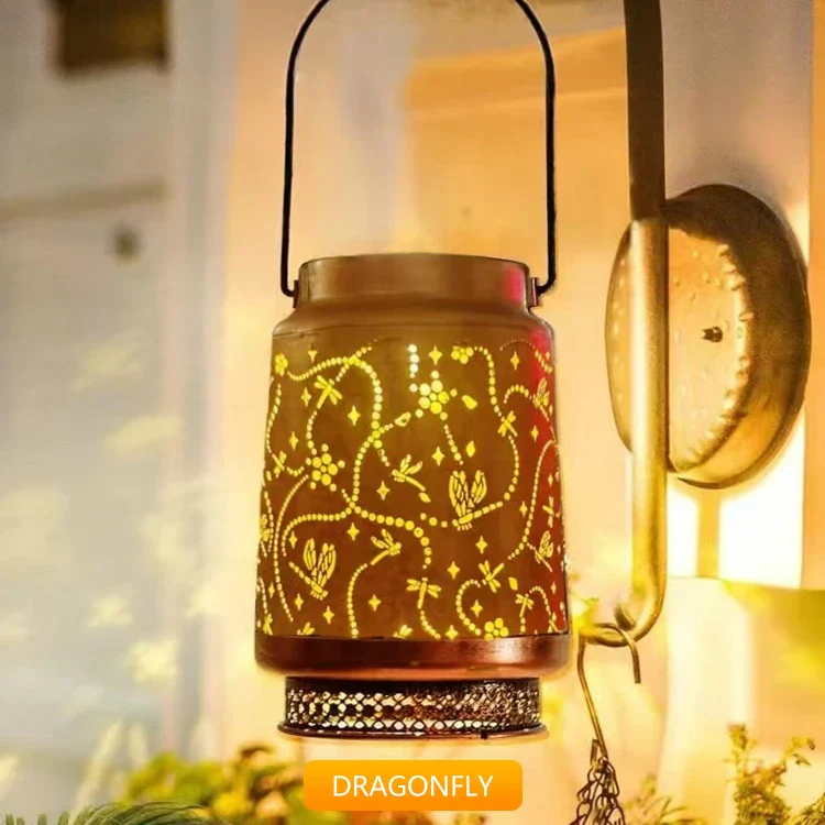 Outdoor Solar Lantern – Hummingbird, Butterfly, Sunflower, Dragonfly & Owl - Image 11
