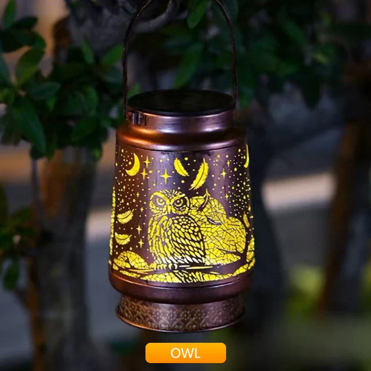 Outdoor Solar Lantern – Hummingbird, Butterfly, Sunflower, Dragonfly & Owl - Image 12