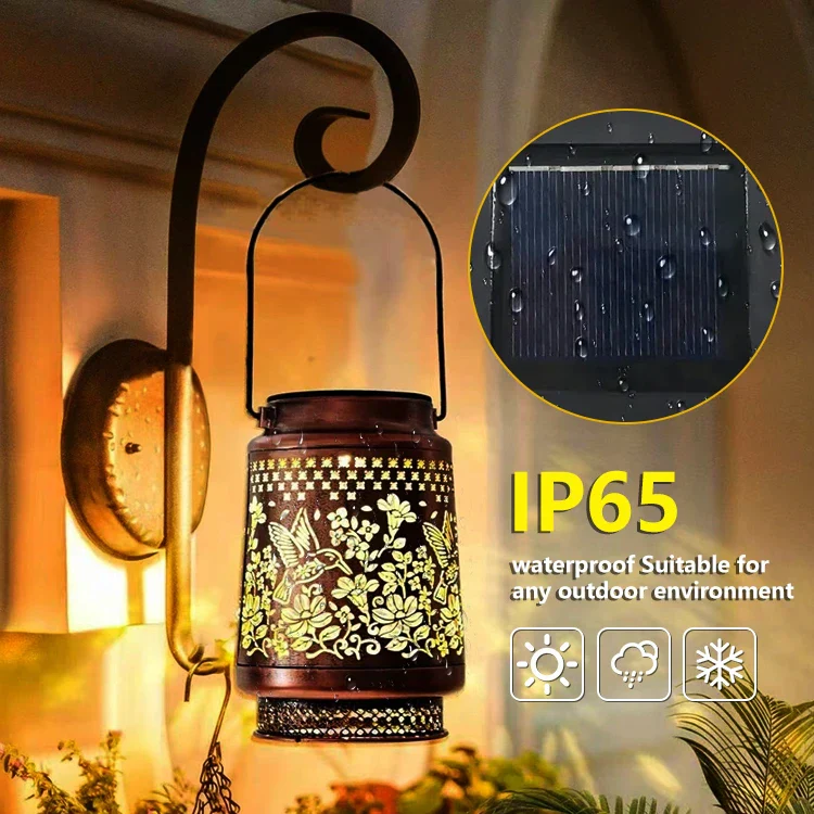Outdoor Solar Lantern – Hummingbird, Butterfly, Sunflower, Dragonfly & Owl - Image 5