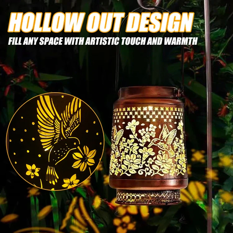 Outdoor Solar Lantern – Hummingbird, Butterfly, Sunflower, Dragonfly & Owl - Image 6