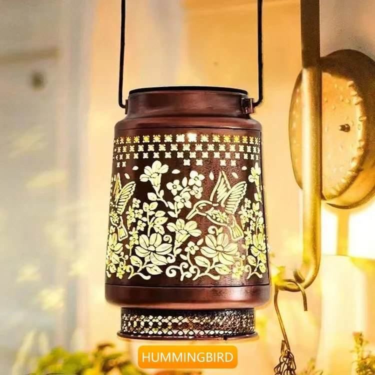 Outdoor Solar Lantern – Hummingbird, Butterfly, Sunflower, Dragonfly & Owl - Image 8