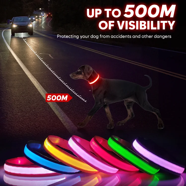 PawSnooze – USB Rechargeable LED Safety Dog Collar - Image 3