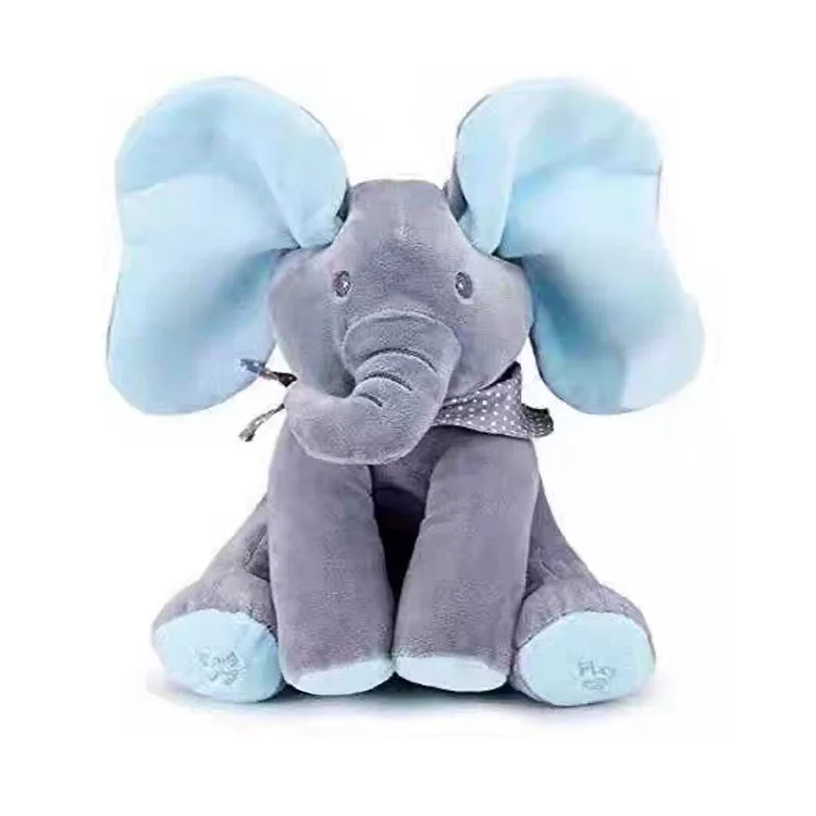 Peek-a-Boo Singing Elephant Plush Toy – Interactive Baby Gift - Image 7