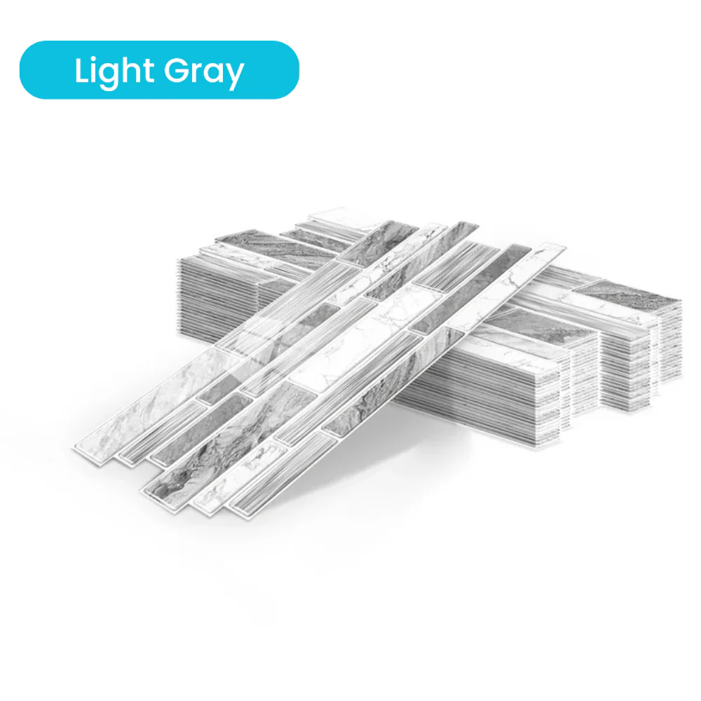 Peel & Stick PVC Backsplash Tiles — 12-Pack (4.7″ × 9.7″ Tiles) - Image 7