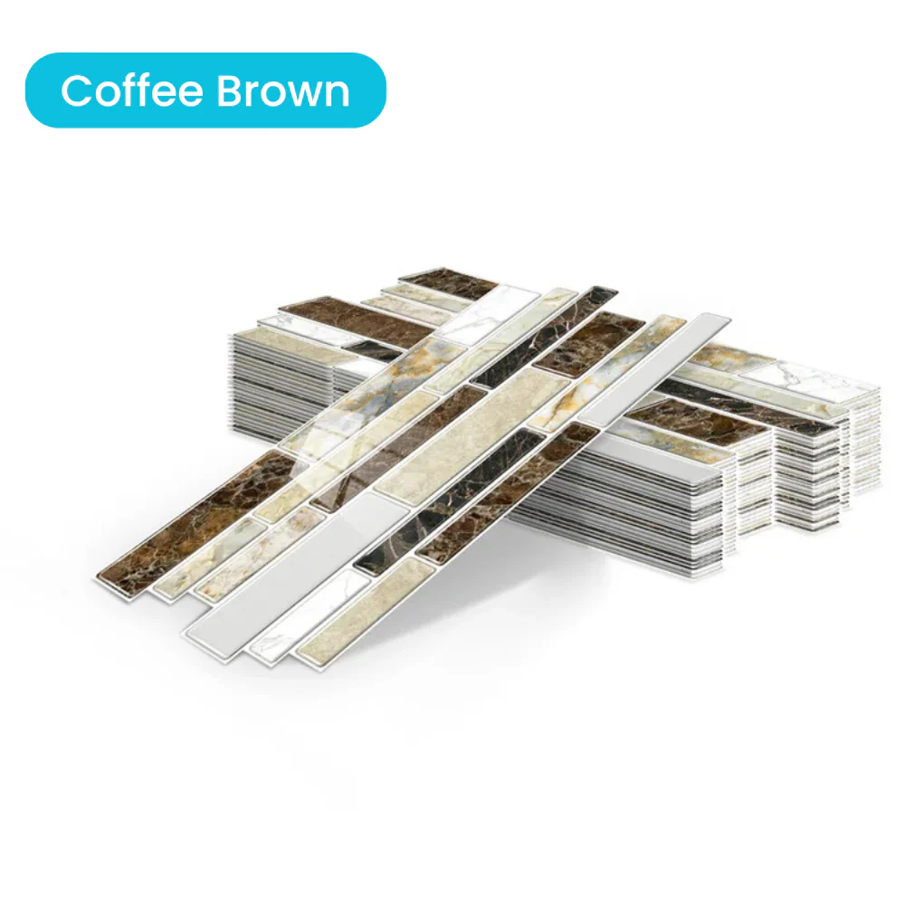 Peel & Stick PVC Backsplash Tiles — 12-Pack (4.7″ × 9.7″ Tiles) - Image 9