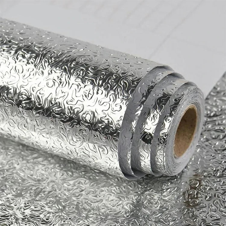 Metallic Peel & Stick Kitchen Wallpaper – Oil & Water Resistant (2 Rolls) - Image 5