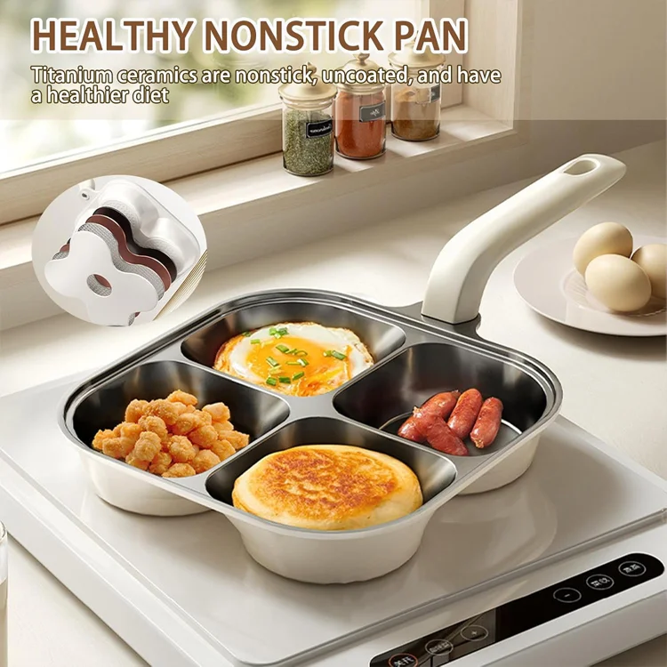 Premium Titanium Interior Breakfast Pan — Designed for Smooth, Even Cooking - Image 2
