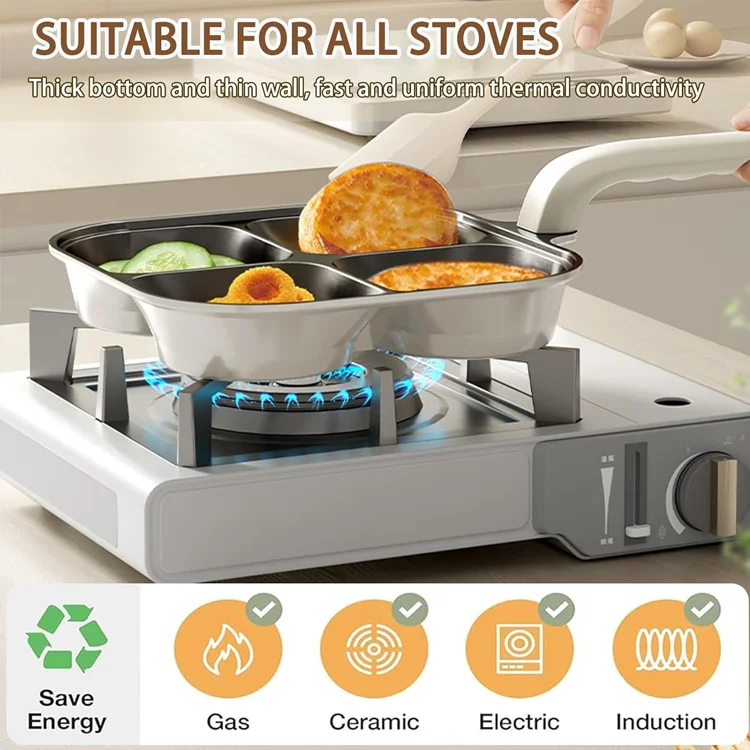 Premium Titanium Interior Breakfast Pan — Designed for Smooth, Even Cooking - Image 3