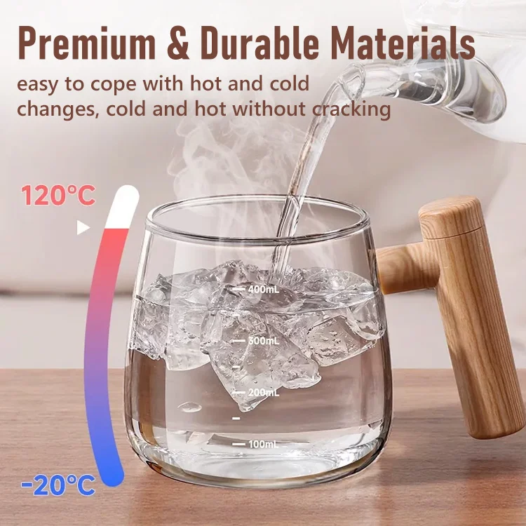 Premium Wood-Grain Self-Stirring Mug - Image 2