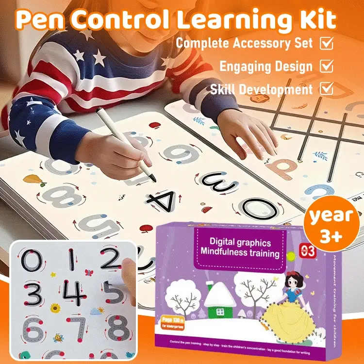 Reusable Tracing Workbook for Kids Ages 3+
