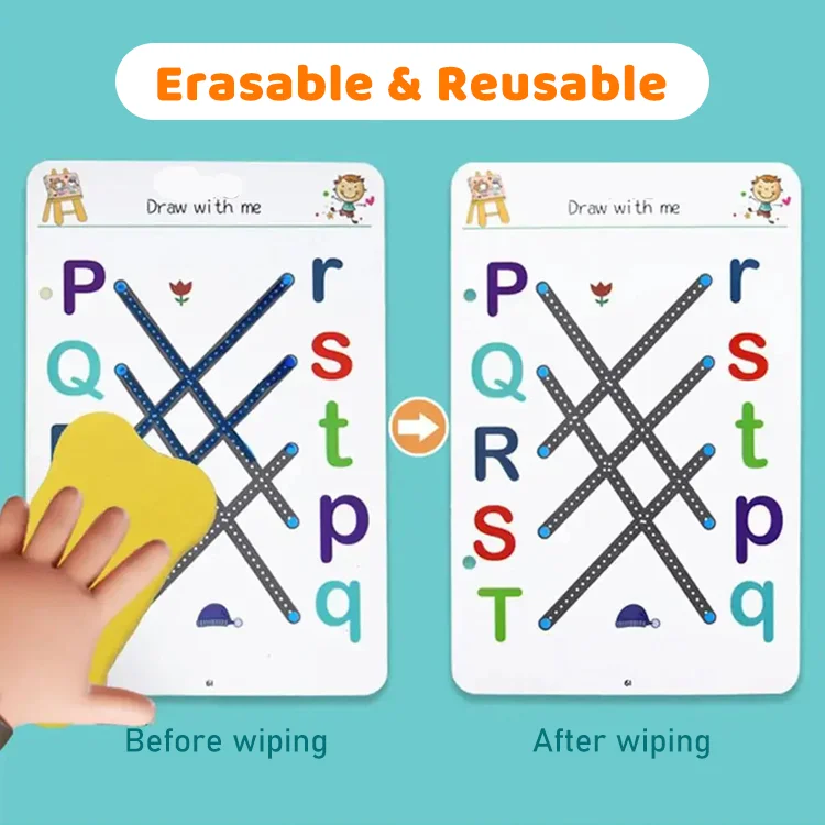 Reusable Tracing Workbook for Kids Ages 3+ - Image 2