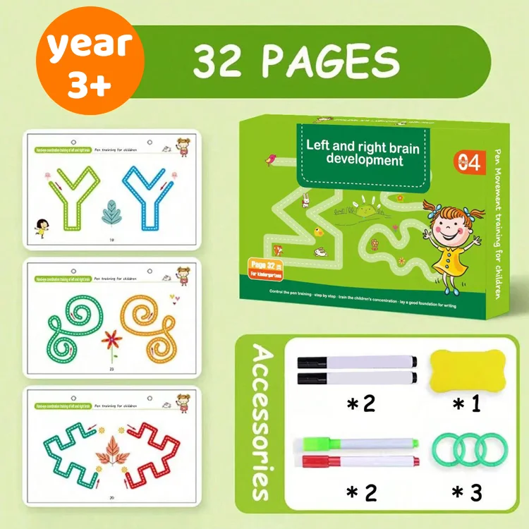 Reusable Tracing Workbook for Kids Ages 3+ - Image 5