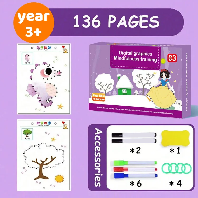 Reusable Tracing Workbook for Kids Ages 3+ - Image 7