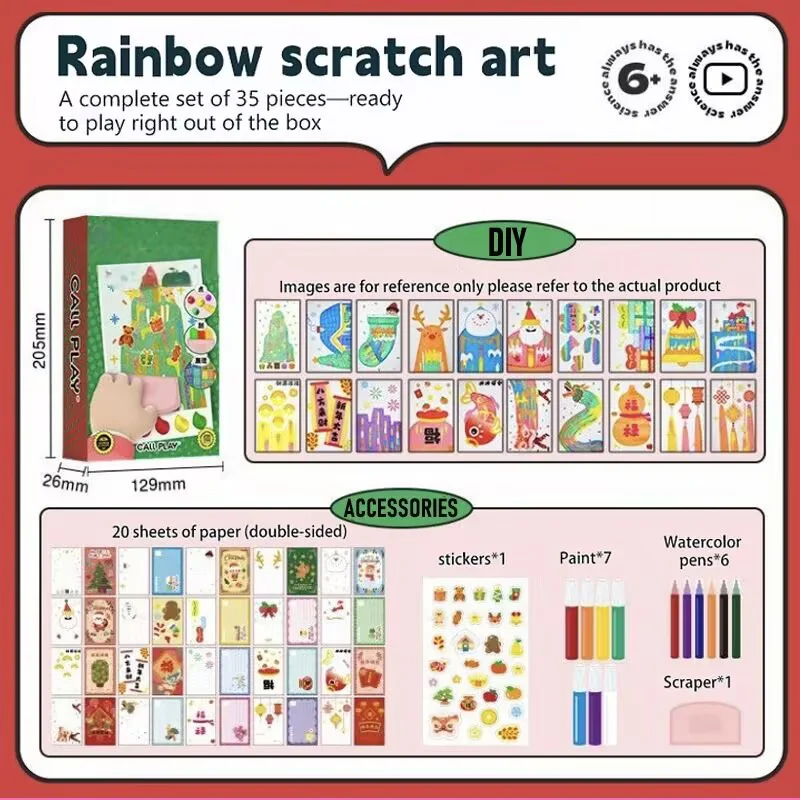 RainbowMagic - Scratch Art Postcard Set (20 Pcs) - Image 5