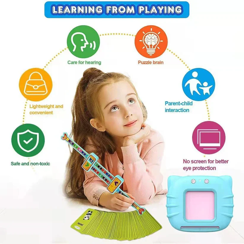 SmartTalk Kids Flashcard Reader – Interactive Learning Machine - Image 2