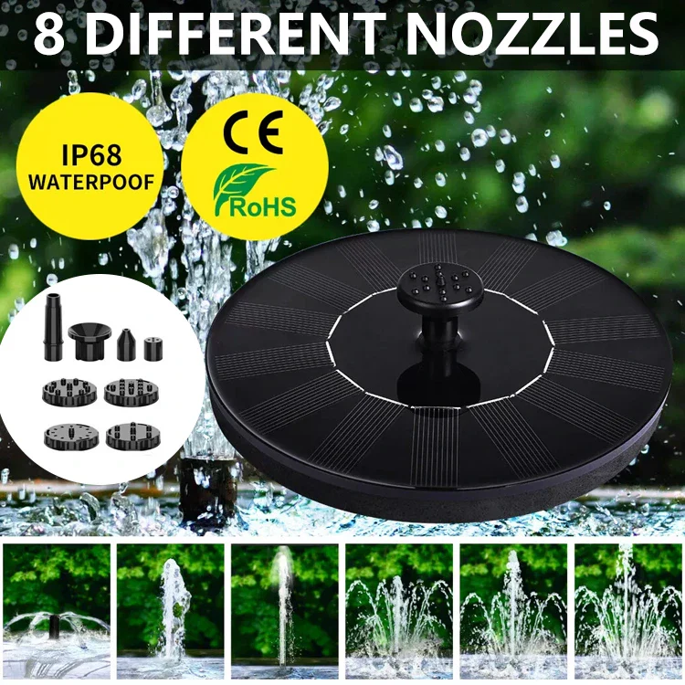 Solar-Powered Outdoor Water Fountain - Image 3