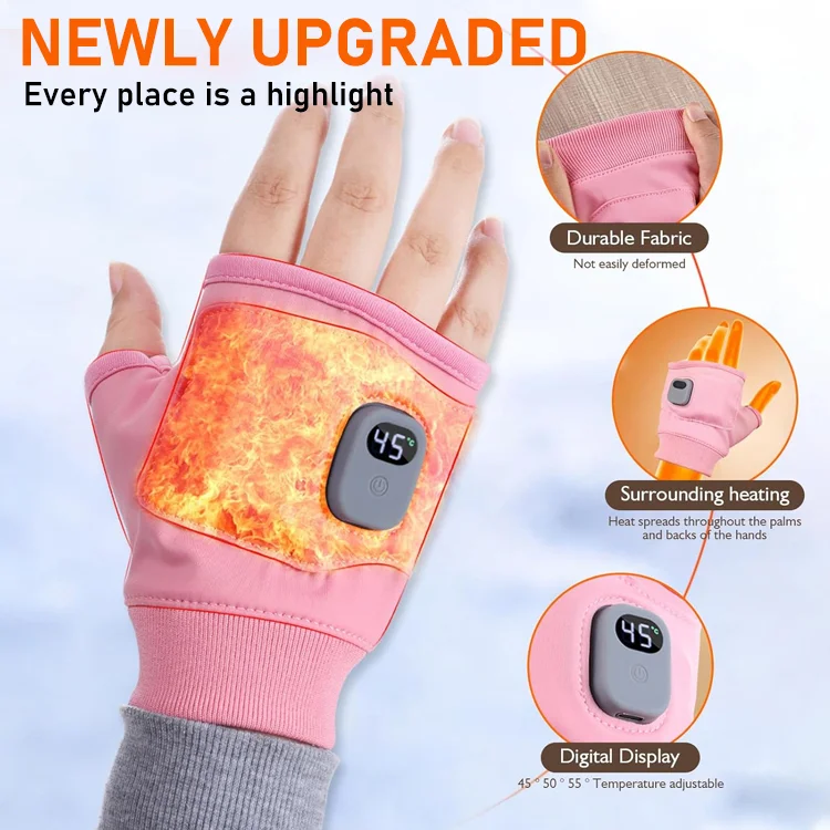 Instant Heated Fingerless Gloves — Warm Your Hands in Seconds - Image 4