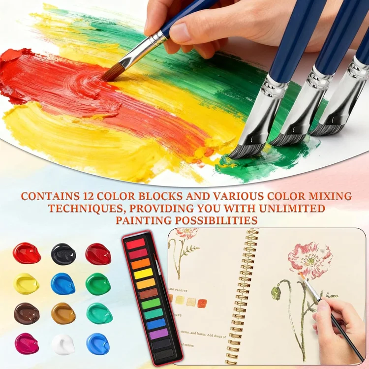 Step-by-Step Watercolor Workbook – Beginner to Confident Artist - Image 2
