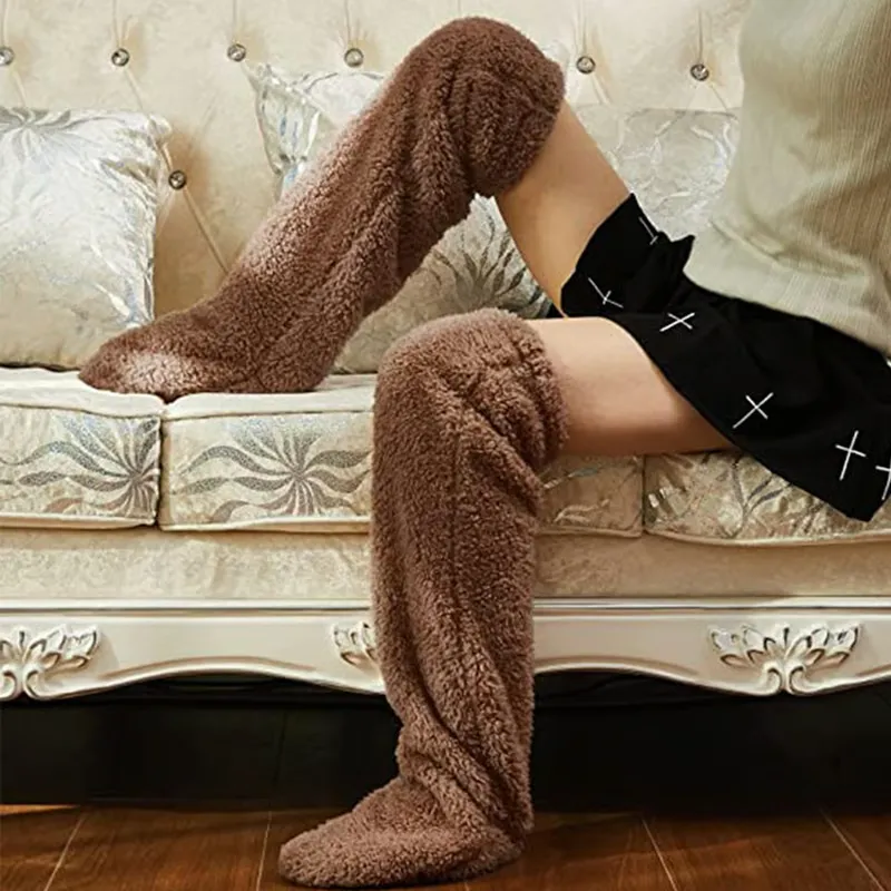 ✨ TeddyCozy - Premium Plush Thigh-High Warmers - Image 3