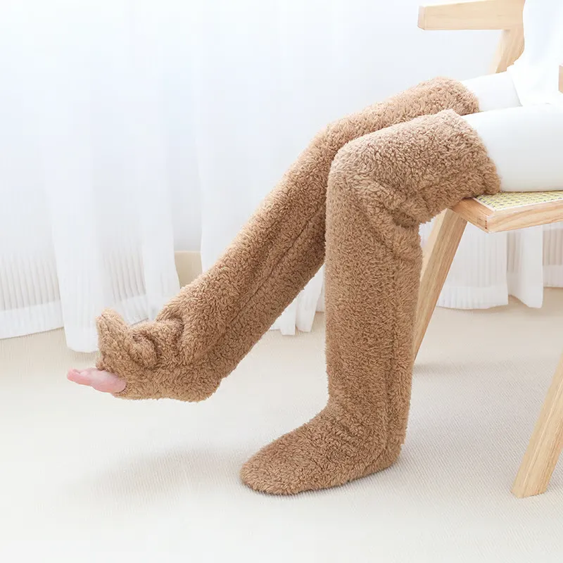 ✨ TeddyCozy - Premium Plush Thigh-High Warmers - Image 5