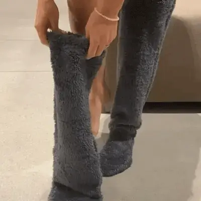 ✨ TeddyCozy - Premium Plush Thigh-High Warmers - Image 6