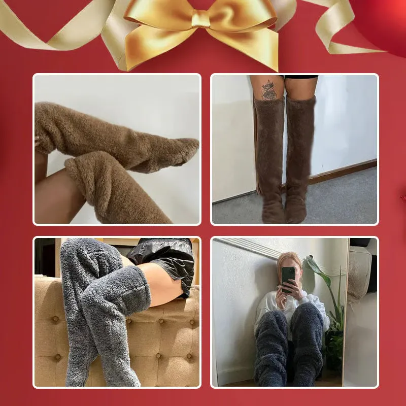 ✨ TeddyCozy - Premium Plush Thigh-High Warmers - Image 8