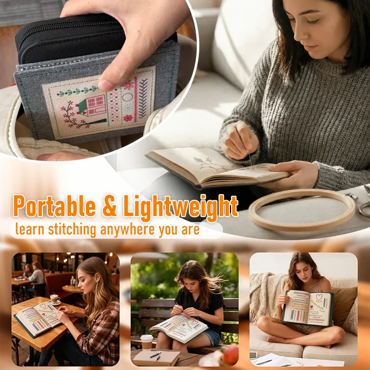 Ultimate DIY Embroidery Stitch Book Kit - Image 4