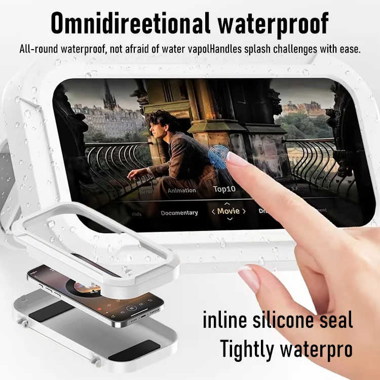 Waterproof Shower Phone Holder — Watch, Scroll & Relax Hands-Free - Image 3
