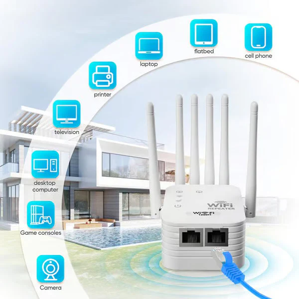 📶WiFi Extender 6-Antenna Strong Signal🚀⚡ - Image 4
