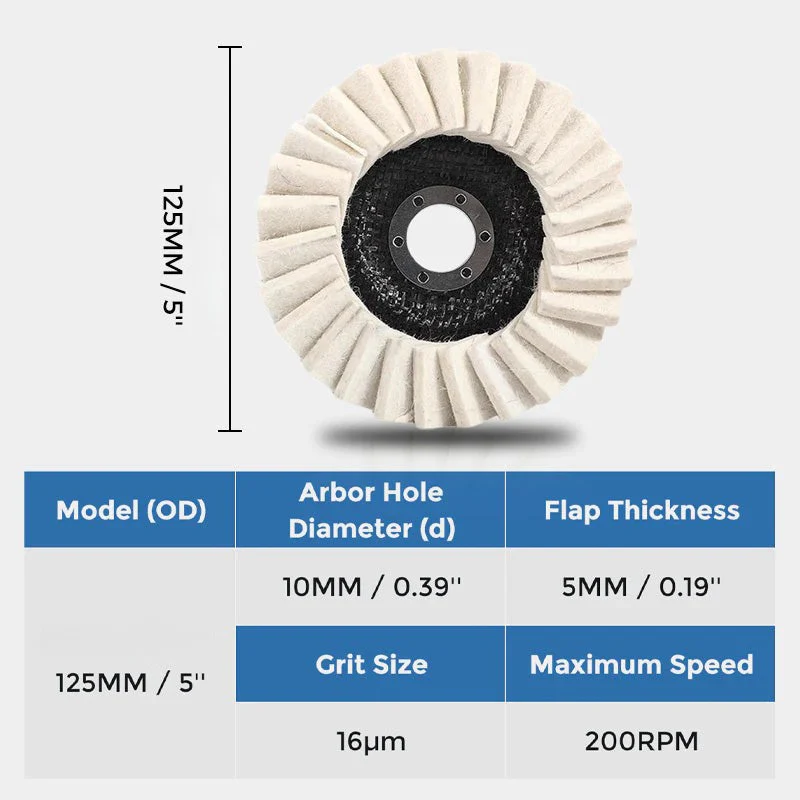 🎉Limited time 50% OFF✨Wool Felt Flap Polishing Disc - Image 8