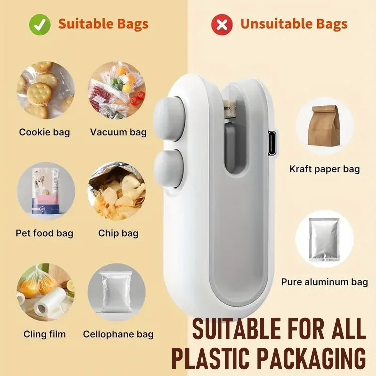 ZipNSeal - 2-in-1 Mini Bag Sealer & Cutter - Image 4